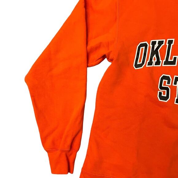 90s Lady's Oklahoma State University Crewneck Orange Sweatshirt Sz Small - Picture 5 of 7